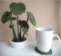 🌿 Monstera Leaf Coaster
