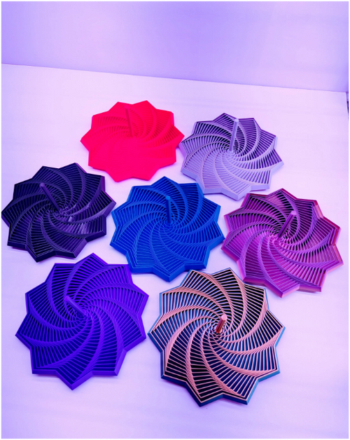 🌀 3D Printed Spiral Fidget Spinner