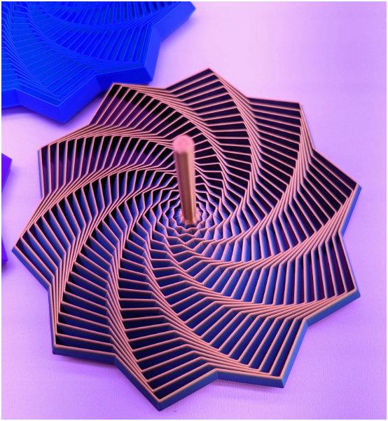🌀 3D Printed Spiral Fidget Spinner